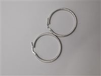 Orecchini Domar Donna Cerchi argento 925 lisci in Argento ORAR-427-280